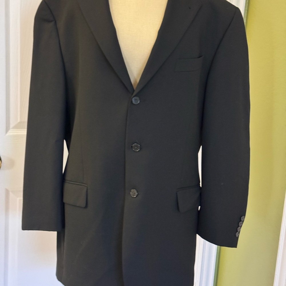 Joseph Abboud Classic Black Men's Blazer - Picture 7 of 9